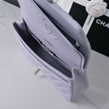 Top Quality CC 25cm Flap Handbags Caviar leather