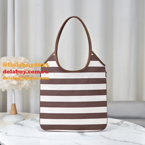 Miu Miu IVY Canvas And Leather Bag 5BG231