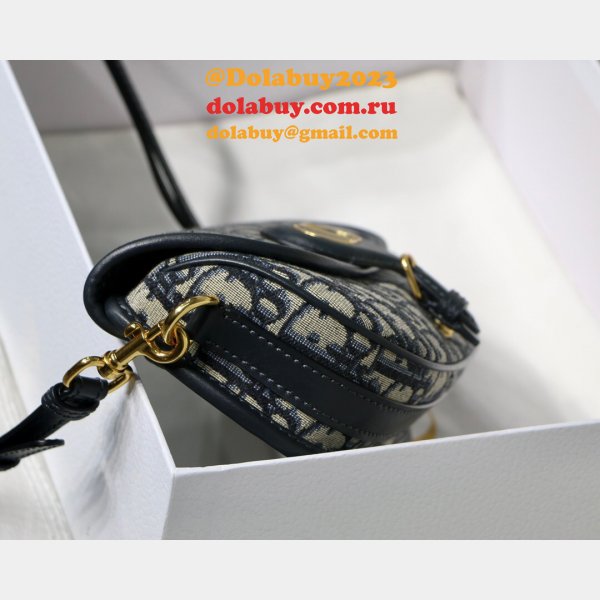 Replica Christian Dior Bobby East-West Blue Bag China Sale