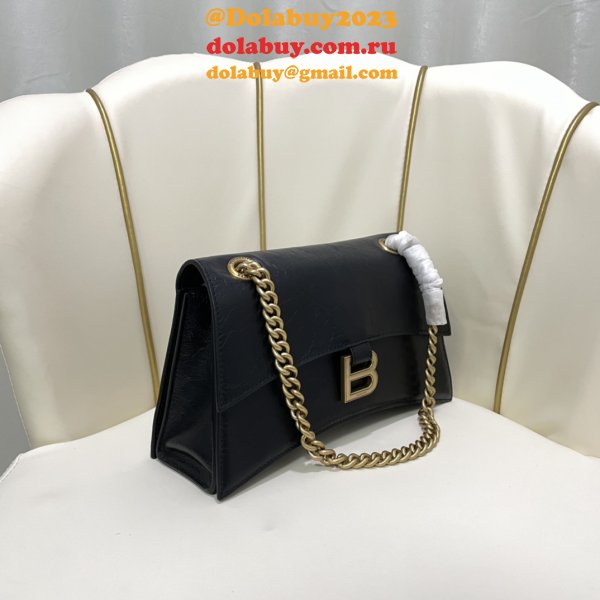 Top Quality BEST BALENCIAGA Crush Chain Small Bag 25CM