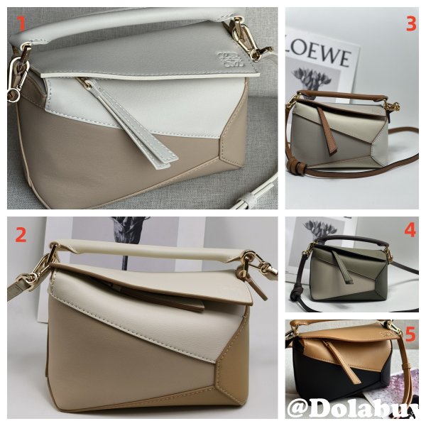 Top Quality Mini Puzzle Calf Leather Loewe Handbag 18cm