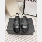 CC Flat Calf Leather Slingbacks Shoes