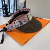 Hermes New Open-Top Straw Sun Hat