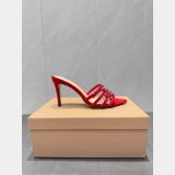 Gianvito Rossi Crystal-Embellished Suede Sandals