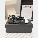 CC Flat Calf Leather Slingbacks Shoes