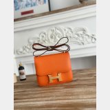 Luxury Hermes handmade Stiching Constance Bag 18CM