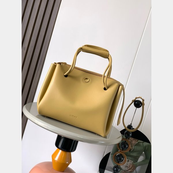 Medium Madrid bag in supple grained calfskin Yellow