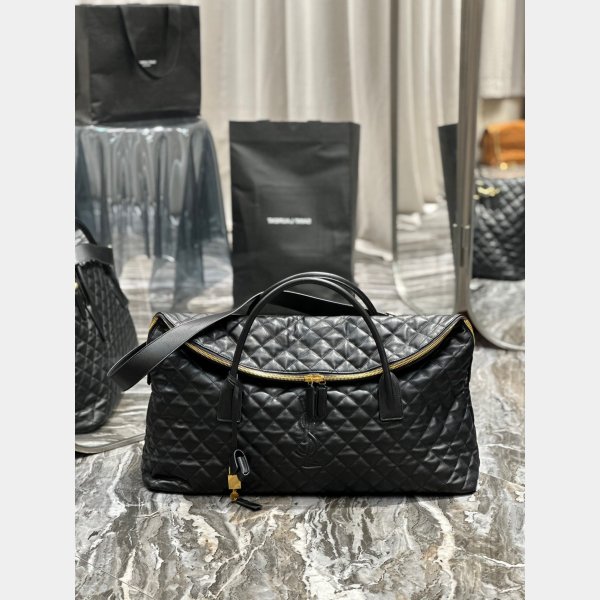 Ysl Replica Es Giant Travel 736009 Black Quited AAA+ Bag