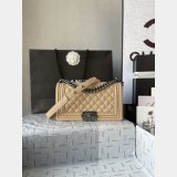 Top Replica CC Le Boy Flap Bag caviar leather 25CM