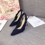 High Top Quality Replica Fashion Dior Navy Blue Tassel Shoes