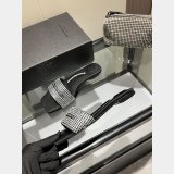 Vy black satin and crystal hotfix sandals