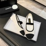 CC Mary Janes Suede Kidskin-Grosgrain Flat