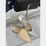 Jimmy Choo Saeda Pumps with Crystals