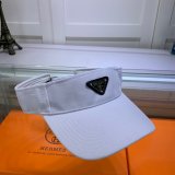 Wholesale Prada Metal triangle logo Empty top hat