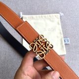 Loewe Top Quality Fashion Anagram 3.2CM Width Replicas Belts