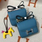 Hermes Constance Bag 18cm Epsom Leather Blue