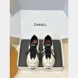 CC Calfskin & Mixed Fibers Sneakers