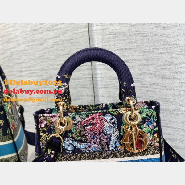 Christian Dior AAA+ Replica Canvas Lady 24CM Tote Bag