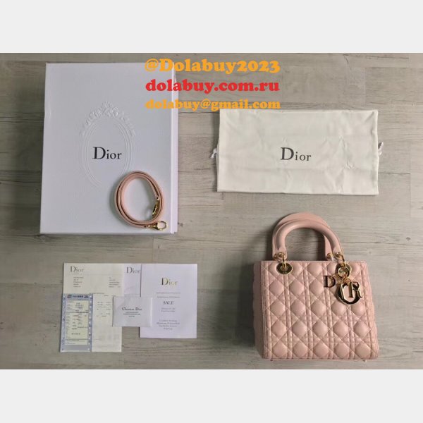 Fashion Christian Dior Lady Dior Top Quality 24CM Fake Bag