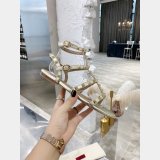 Wholesale VALENTINO ROCKSTUD FLAT CALFSKIN SANDAL WITH STRAPS