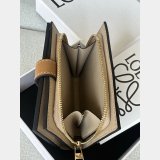 Loewe Compact zip wallet in soft grained calfskin