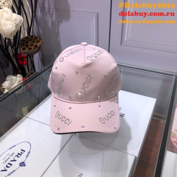 Fashion Gucci with diamond logo Baseball cap