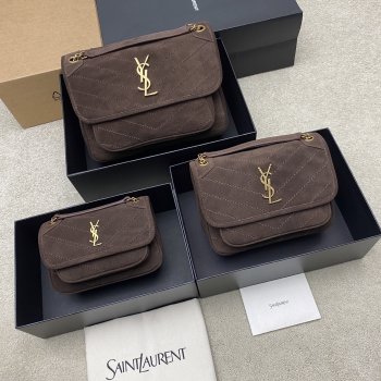 Top YSL NIKI Bag in suede