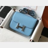 Fashion Hermes handmade Stiching Constance Bag 23cm