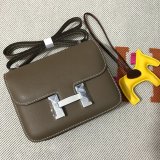 Hermes Constance Bag 18cm Epsom Leather Dark grey