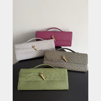 Women's Andiamo Clutch in Ostrich Vein