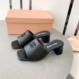 Miu Miu Replica Bread Slippers Heel Sandals Shoes