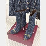 Gucci Horsebit GG Supreme canvas ankle boots