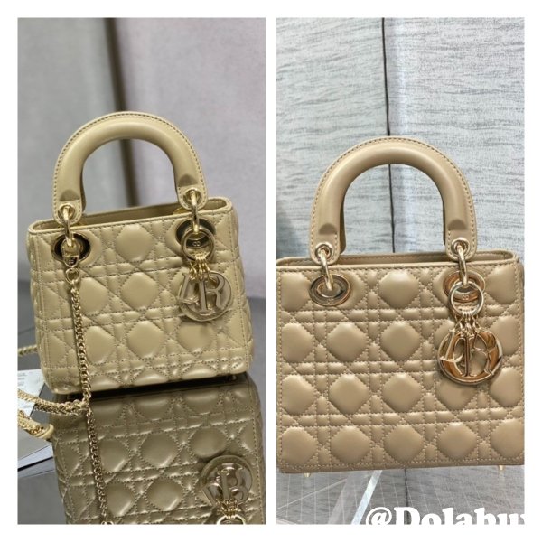 Top Quality DIOR LADY 17/20CM BAG LAMBSKIN