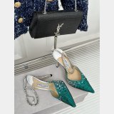 Jimmy Choo Saeda Pumps with Crystals