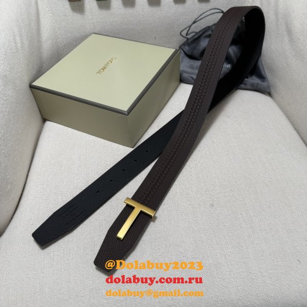 Tom Ford Reversible T Buckle Belt