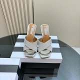 Wholesale AQUAZZURA 1:1 Mirror Rhinestone High-heeled Sandals