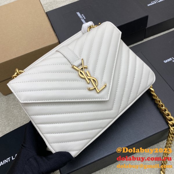 YSL 392737 Envelope Bag in Matelasse Leather