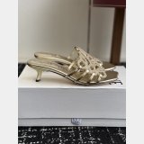 Best Loewe Petal Anagram Rhinestone Suede Heel Slide