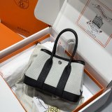 Top Quality Hermes human handmade stiching Garden Party Bag 23cm