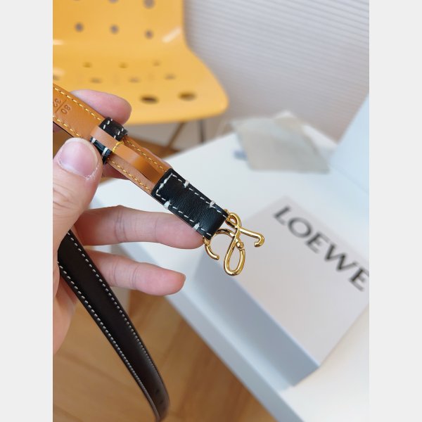 Wholesale Loewe Women Belt 1:1 Mirror Smooth 1.5cm Width