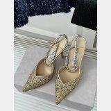 Jimmy Choo Saeda Pumps with Crystals