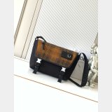 Medium Flex messenger in canvas and suede