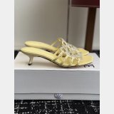 Best Loewe Petal Anagram Rhinestone Suede Heel Slide