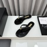 Perfect Sandals Street Replica Plain Leather Flip Flops Shoes