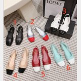 CC Flat Calf Leather Slingbacks Shoes