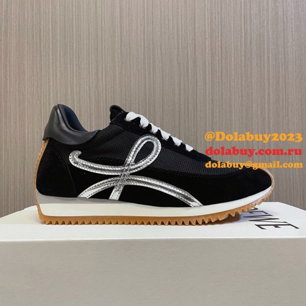 Top Quality Runner In Nylon And Suede Shoes