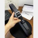 Prada Saffiano Leather Reversible Belt
