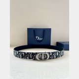 AAA Christian Dior Icon Canvas Belt 35mm