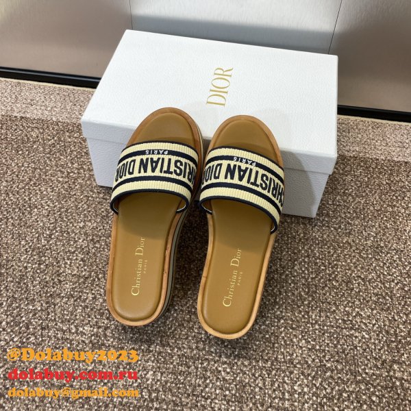 Designer Dior Dway Platform Slide