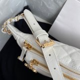 Designer CC High Quality Calfskin Waist AS1077 White Bag